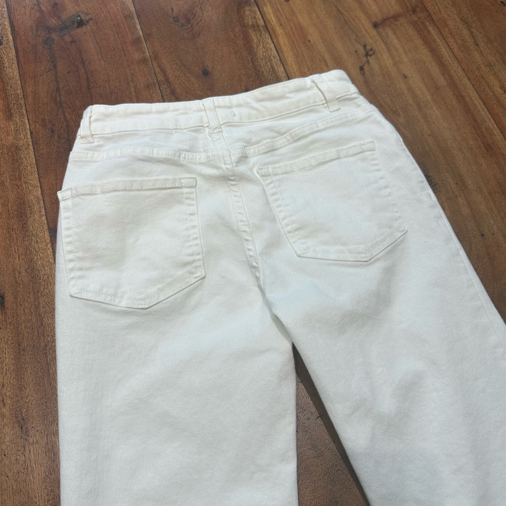 ☀️ OAT New York Stretch White Jeans with Raw Hem - Picture 16 of 16